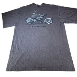 Vintage 90s Sea Dog Shirt Mens Large Bad To The Bone Motorcycle Tee Made In USA